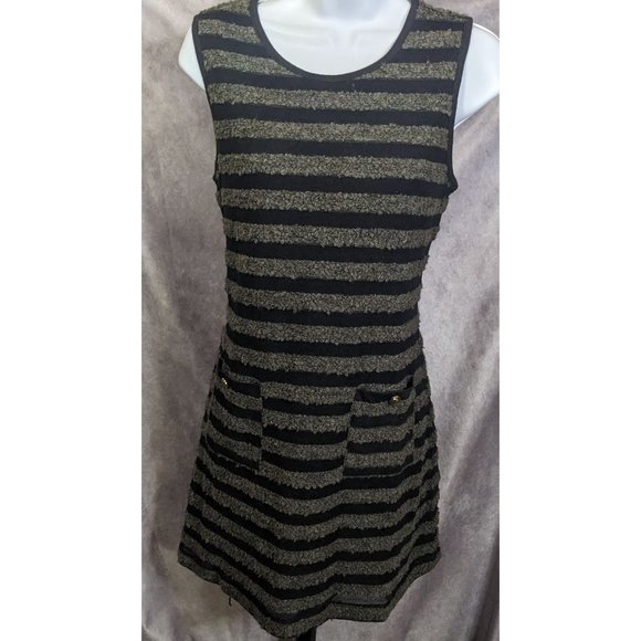 Monteau Striped Gothic Mod Dress - Picture 6 of 15